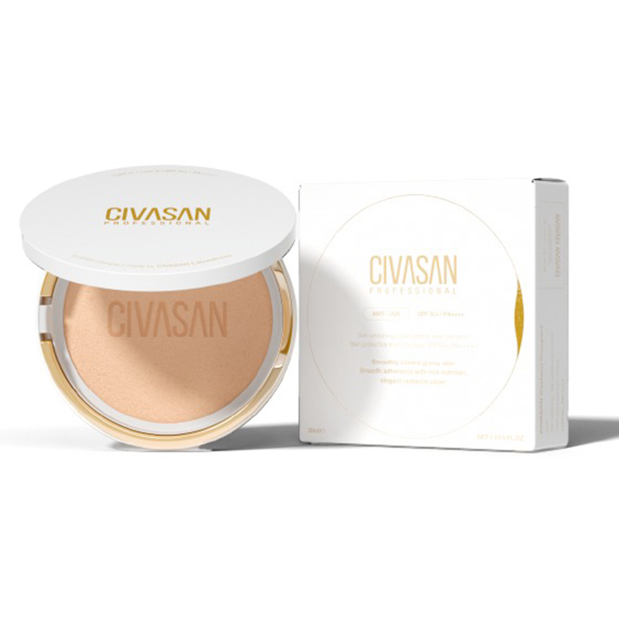 Phấn Phủ Civasan Cushion Compact SPF50+/PA++++ 15g (Vỏ Trắng) - Duy Hoang