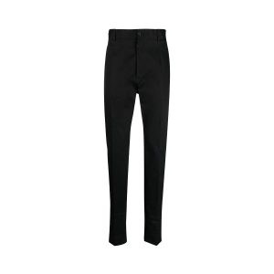 Quần Kaki Nam Dolce & Gabbana DG Black With Tag Logo Leather - GWZ4HT FUFML N000 Màu Đen Size 44 - Duy Hoang