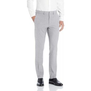 Quần Tây Kenneth Cole Reaction 4-Way Stretch Solid Gab Slim Fit Dress Pant Màu Ghi Sáng - Duy Hoang