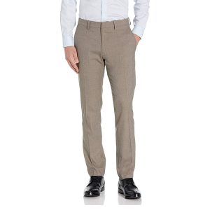 Quần Tây Nam Kenneth Cole Reaction Slim Fit Flat Front Flex Waistband Dress Pant Màu Be - Duy Hoang