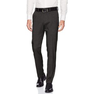 Quần Tây Nam Kenneth Cole Reaction Stretch Heather Tic Slim Fit Flat Front Dress Pant Màu Đen Xám - Duy Hoang