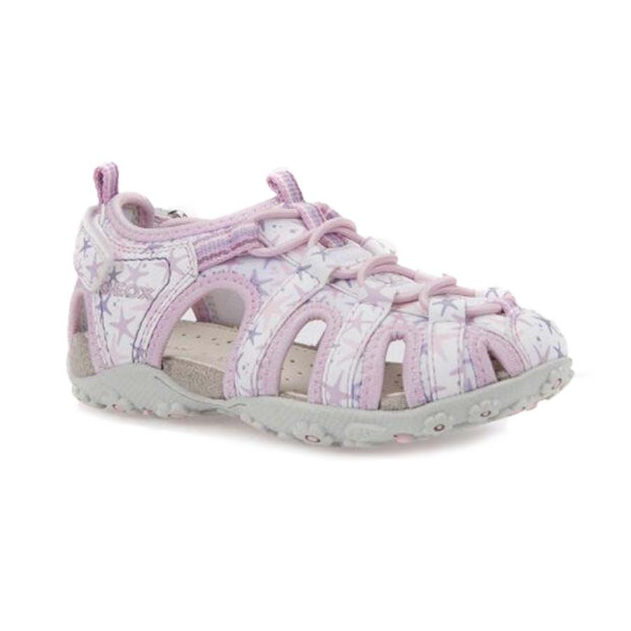 Sandals Bé Gái Geox J S.ROXANNE C PRINT.DBK+LYCR Màu Trắng Phối Hồng​ Size 29 - Duy Hoang