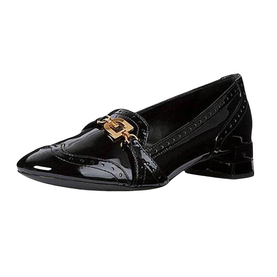 Sandals Cao Gót Geox D CHLOO M. B PAT.LEA Bít Mũi Màu Đen Size 37 - Duy Hoang