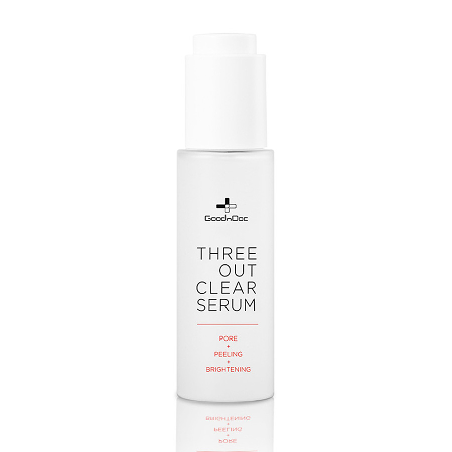 Serum Dưỡng Trắng Sáng Mờ Thâm Goodndoc Three Out Clear Serum 50ml - Duy Hoang