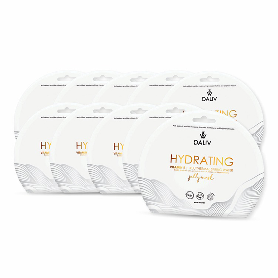 Set 10 Miếng Mặt Nạ Cấp Ẩm Sâu Và Tăng Đàn Hồi Daliv Hydrating Vitamin E Jeju Thermal Spring Water 30g - Duy Hoang