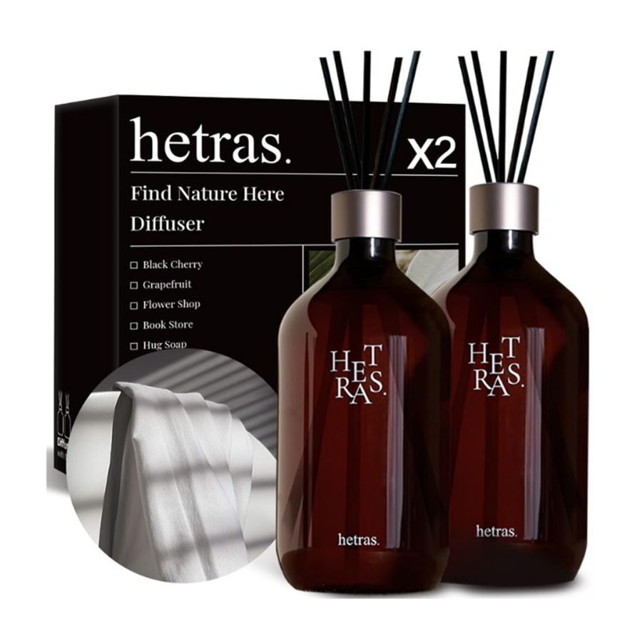 Set 2 Chai Tinh Dầu Nước Hoa Khuếch Tán Hương Thơm Hetras White Shirt  (500ml x 2) - Duy Hoang