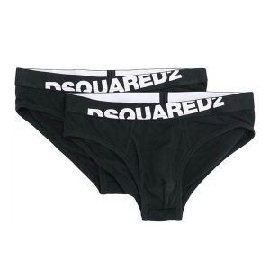 Set 2 Quần Lót Nam Dsquared2 Basic Brief dcx670030 Màu Đen Size S - Duy Hoang