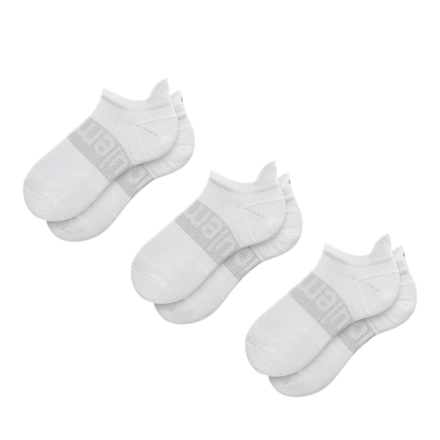 Set 3 Đôi Tất Lululemon Unisex Daily Essentials Power Stride Tab Ankle Socks White Freesize Màu Trắng - Duy Hoang