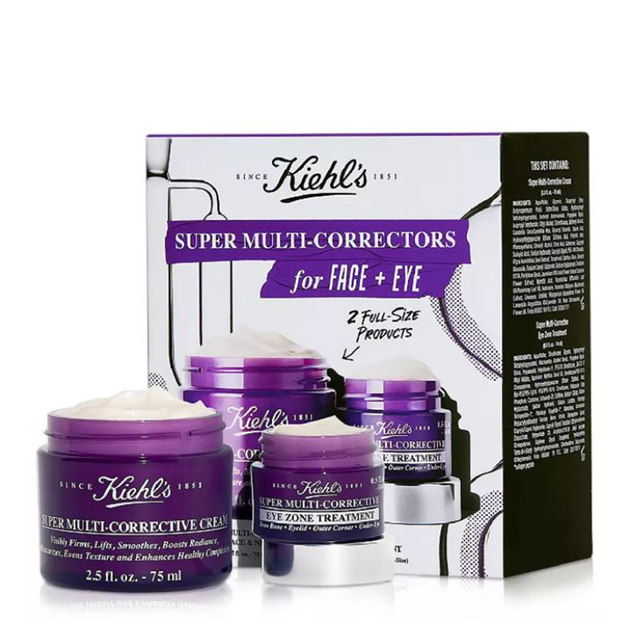 Set Dưỡng Da Kiehl's Super Multi Correctors for Face + Eye Skincare 2 Món ( Kem Dưỡng 75ml + Kem Mắt 14ml) - Duy Hoang