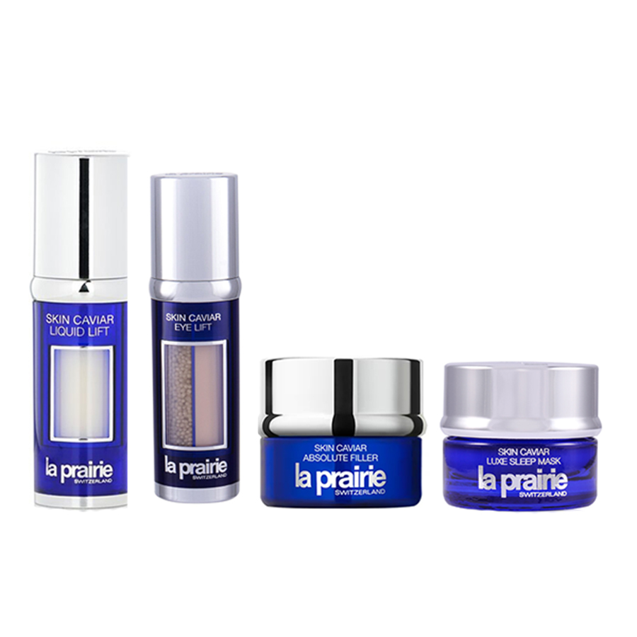Combo Dưỡng Da La Prairie Skin Caviar Mini 4 Món (Liquid Lift 5ml + Eye Lift 3ml + Absolute Filler 5ml + Luxe Sleep Mask 5ml) - Duy Hoang