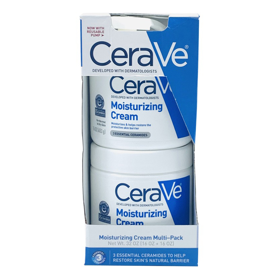 Set Kem Dưỡng Ẩm Phục Hồi Cerave Moisturizing Cream For Normal To Dry Skin (2 x 453g) - Duy Hoang