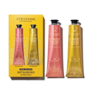 Set Kem Dưỡng Da Tay L'Occitane En Provence Soft Hands Duo (Citron Bergamote + Pivoine & Camelia) 2 x 75ml - Duy Hoang