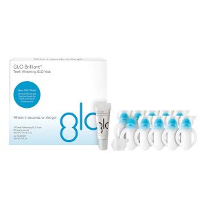 Set Làm Trắng Răng Và Chăm Sóc Môi Glo Science Glo Brilliant Teeth Whitening Vials 10 Pack Plus Lip Care - Duy Hoang