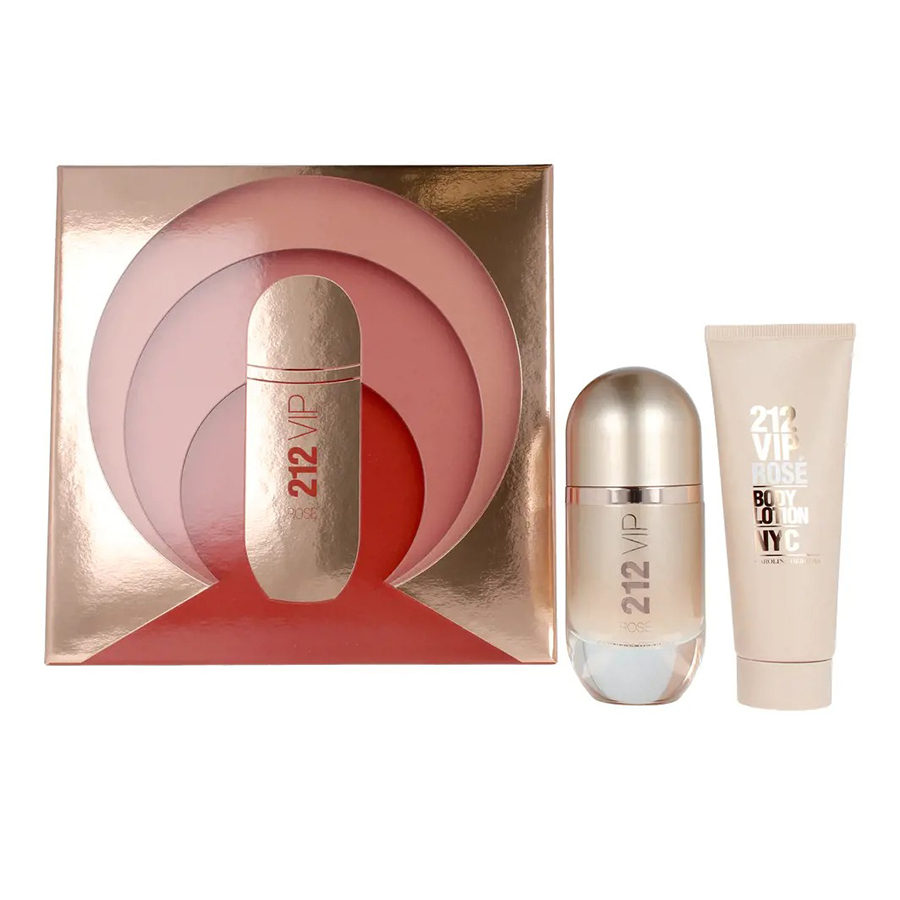 Set Nước Hoa Nữ Carolina Herrera 212 Vip Rose Eau De Parfum 2 Món - Duy Hoang