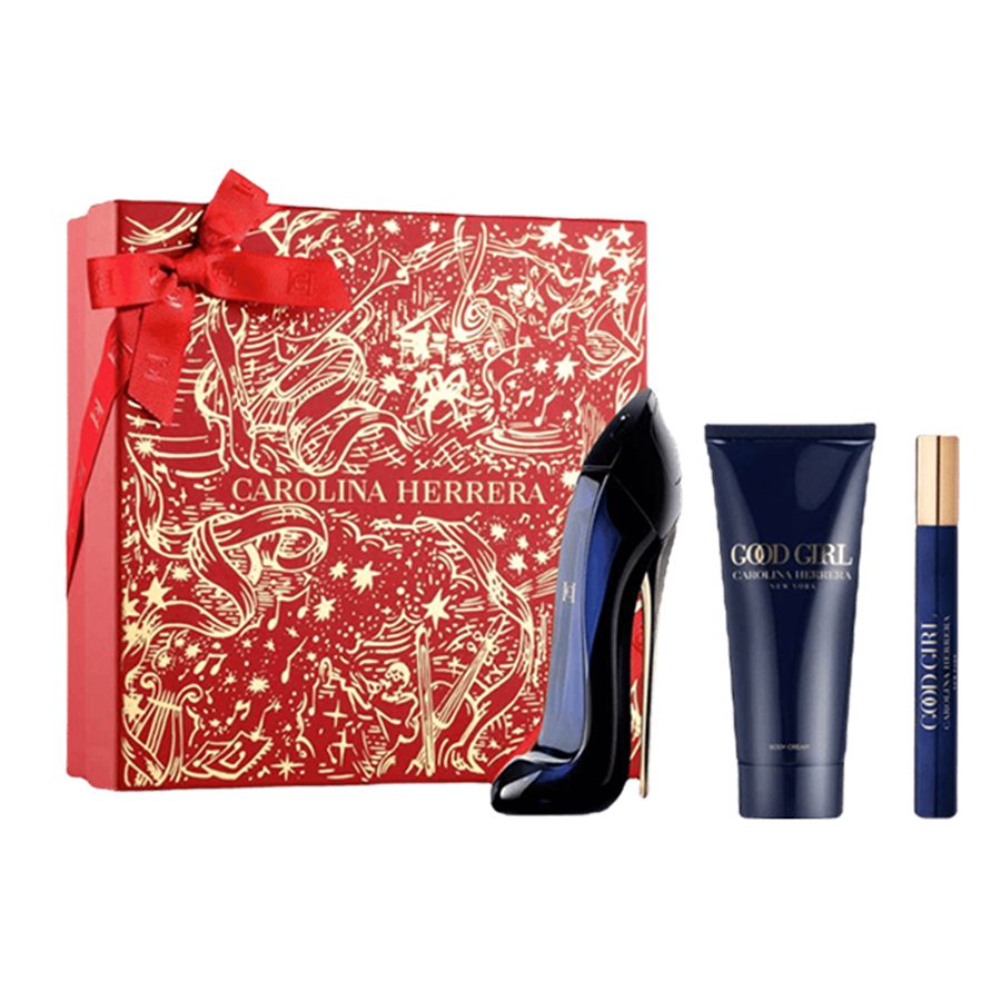 Set Nước Hoa Nữ Carolina Herrera Good Girl EDP 80ml + 10ml Và Dưỡng Thể Perfumed Body Lotion 100ml (3 Món) - Duy Hoang