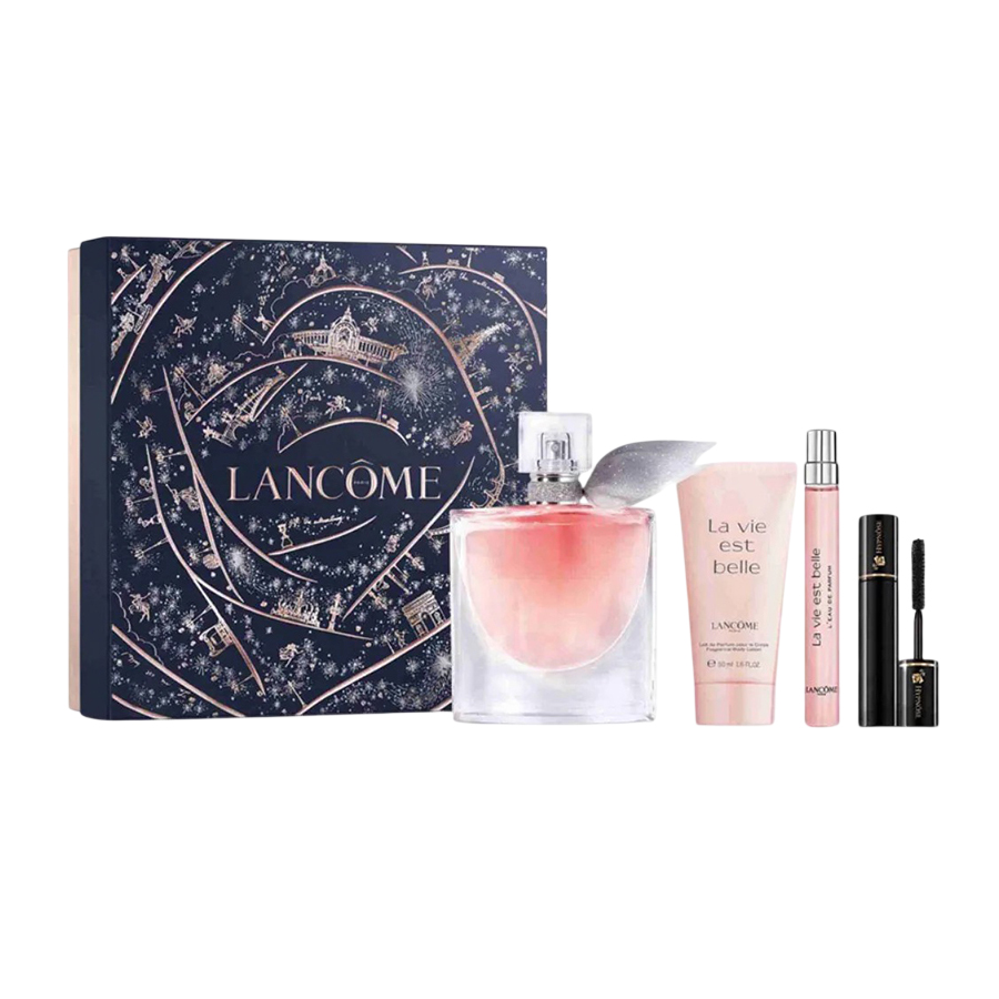 Set Nước Hoa Nữ Lancôme La Vie Est Belle Eau De Parfum (Nước Hoa 100ml + 10ml + Mascara + Dưỡng Thể) - Duy Hoang