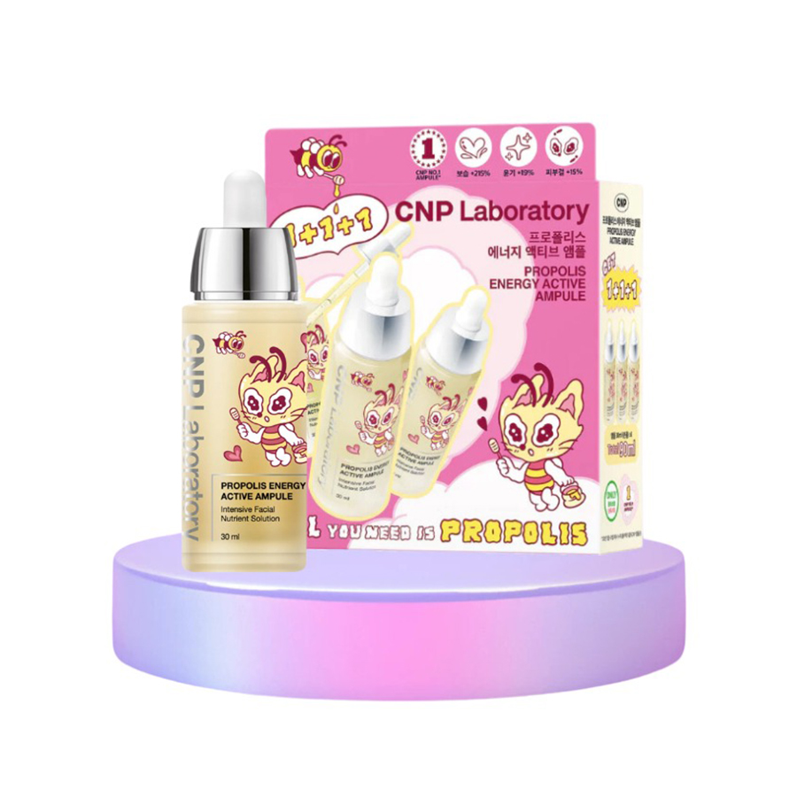 Set Serum Keo Ong Phục Hồi Da CNP Laboratory Propolis Energy Active Ampule (30ml x3) - Duy Hoang