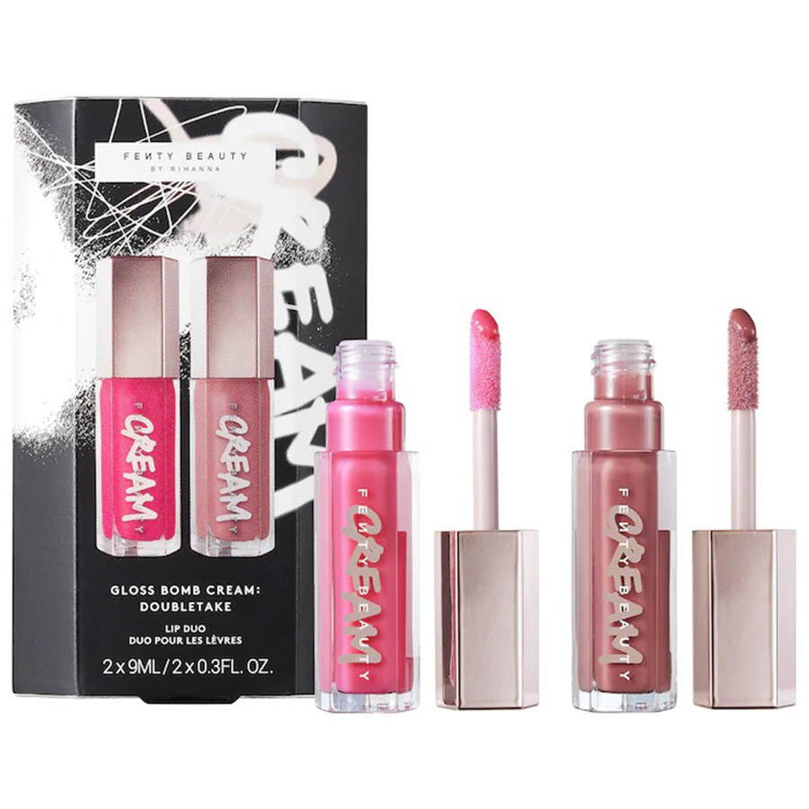 Set Son Bóng Fenty Beauty By Rihanna Gloss Bomb Cream Double Take Lip - Duy Hoang
