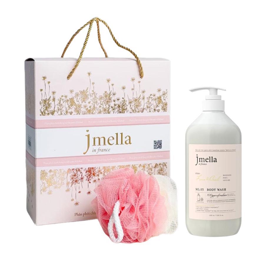 Set Sữa Tắm Cấp Ẩm Mịn Da Jmella In France No.03 Lime & Basil Body Wash - Duy Hoang