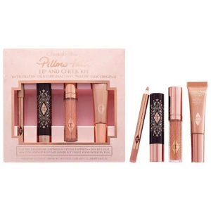 Set Trang Điểm Môi Và Má Charlotte Tilbury Pillow Talk Iconic Lip And Cheek Kit 4 Món - Duy Hoang