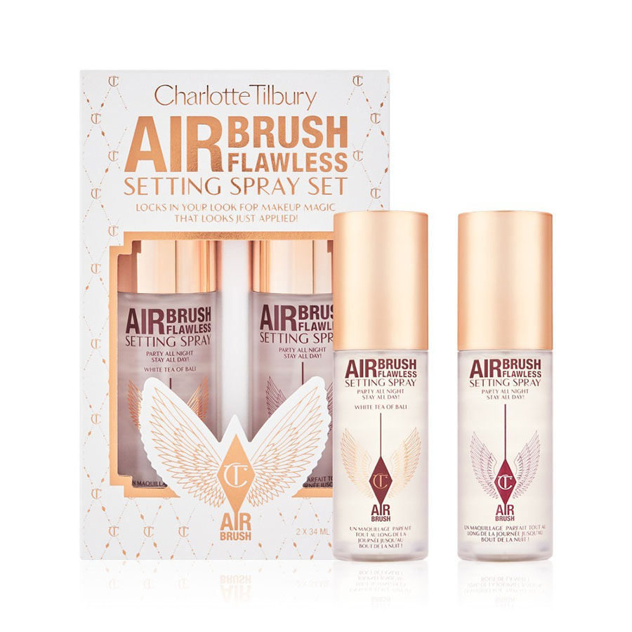 Set Xịt Khóa Nền Charlotte Tilbury Airbrush Flawless Setting Spray 34ml x 2 - Duy Hoang