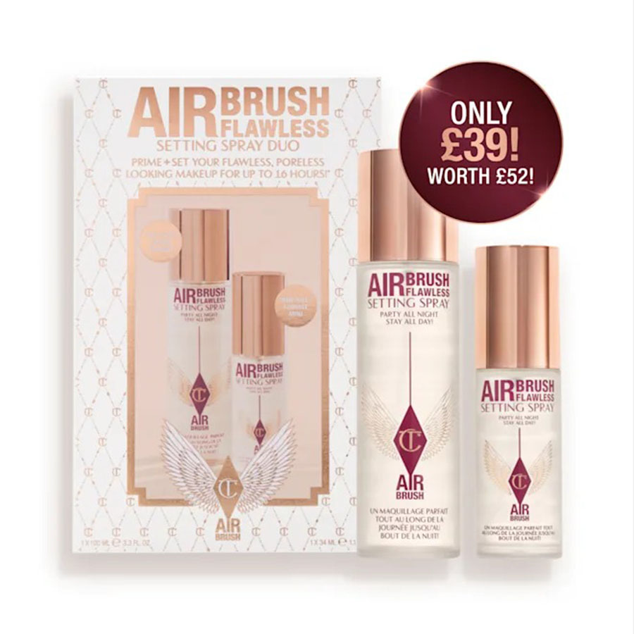 Set Xịt Khóa Nền Makeup Charlotte Tilbury Airbrush Flawless Setting Spray 100ml + 34ml - Duy Hoang