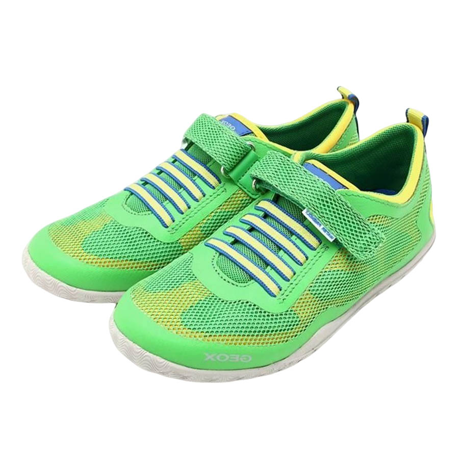 Sneakers Bé Trai Geox J TRIFON B. C MESH+GEOBUCK Màu Xanh Lá Cây Phối Vàng Size 37 - Duy Hoang