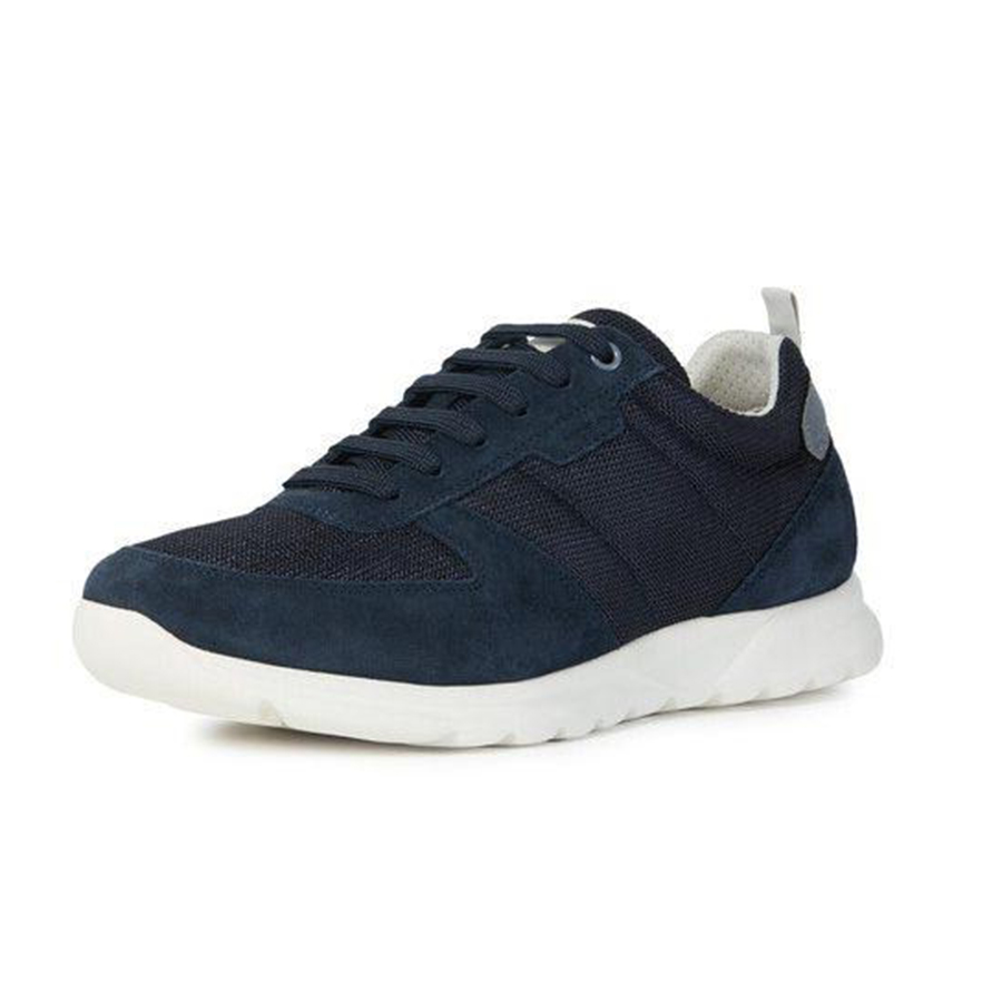 Sneakers Geox U DAMIAN A Màu Xanh Navy Phối Tím Size 39 - Duy Hoang