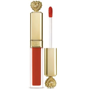 Son Kem Dolce & Gabbana D&G Everkiss Liquid Lip No Transfer Soft Matte Liquid Lipstick - 300 Happiness Màu Cam Cháy - Duy Hoang