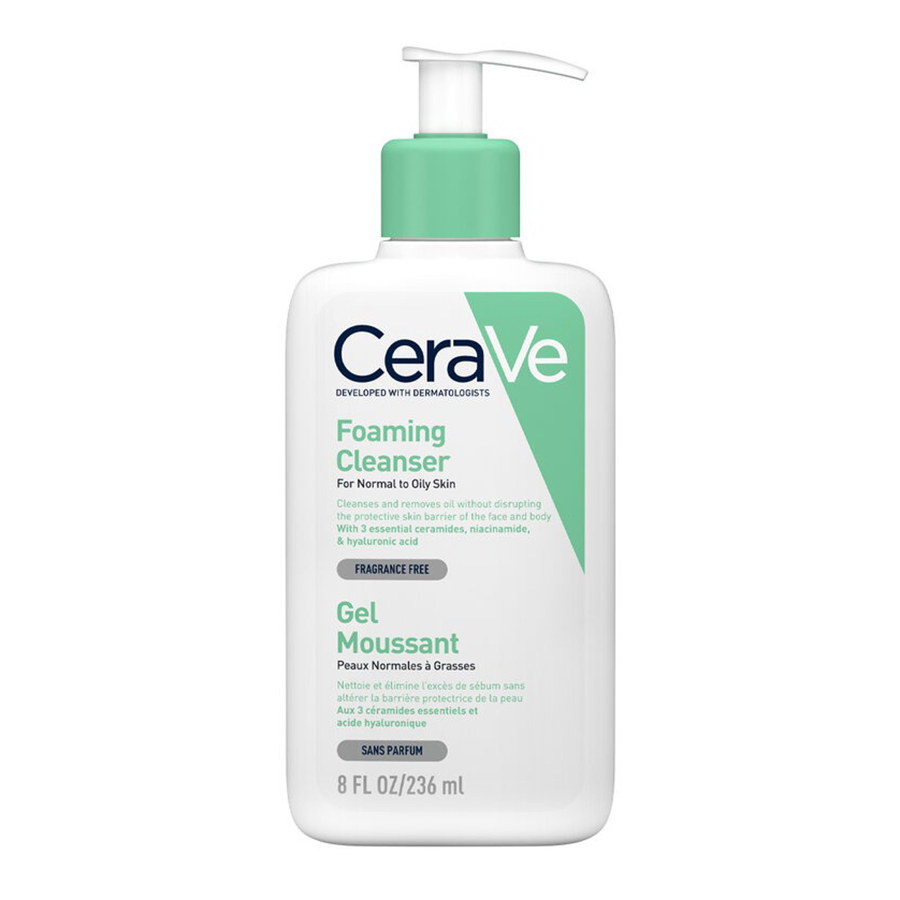 Sữa Rửa Mặt Cerave Foaming Cleanser Gel Moussant Dành Cho Da Dầu 236ml - Duy Hoang