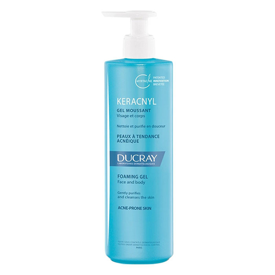 Sữa Rửa Mặt Cho Da Mụn Ducray Keracnyl Gel Innova Myrtacine 400ml - Duy Hoang
