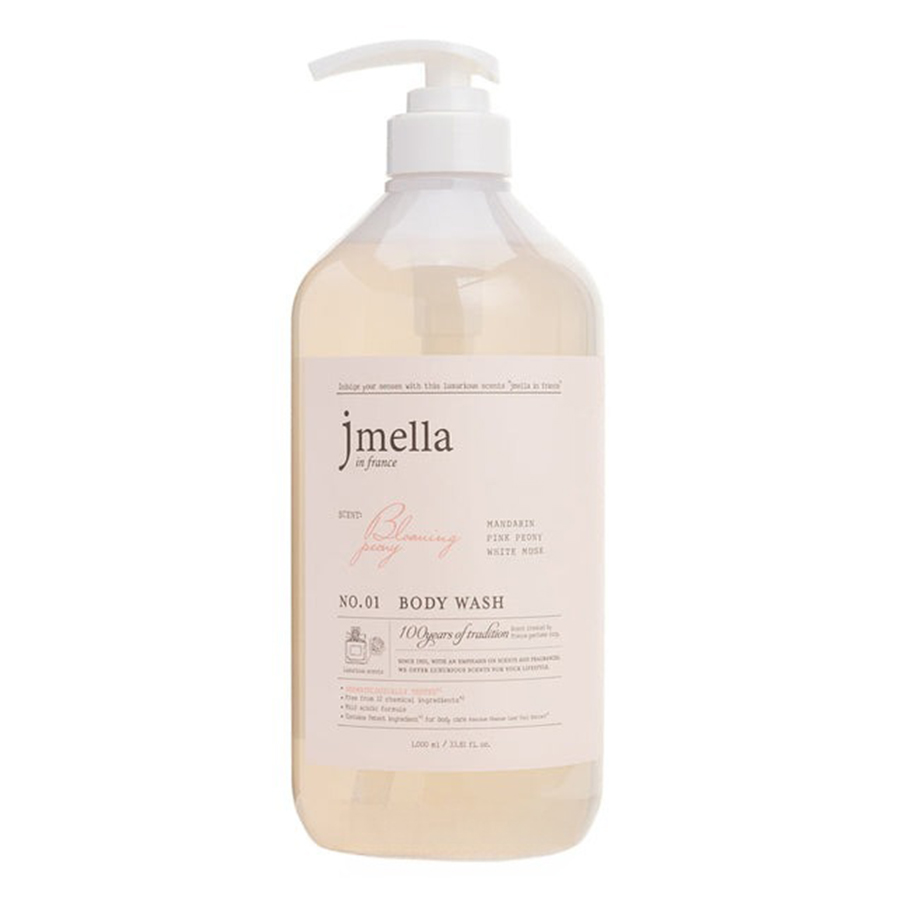 Sữa Tắm Cấp Ẩm Mịn Da Jmella In France No.01 Blooming Peony Body Wash 1000ml - Duy Hoang