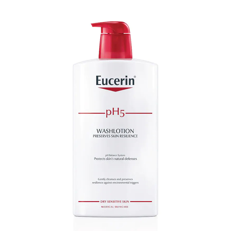 Sữa Tắm Và Rửa Mặt Dịu Nhẹ Dành Cho Da Nhạy Cảm Eucerin PH5 Washlotion 1000ml - Duy Hoang