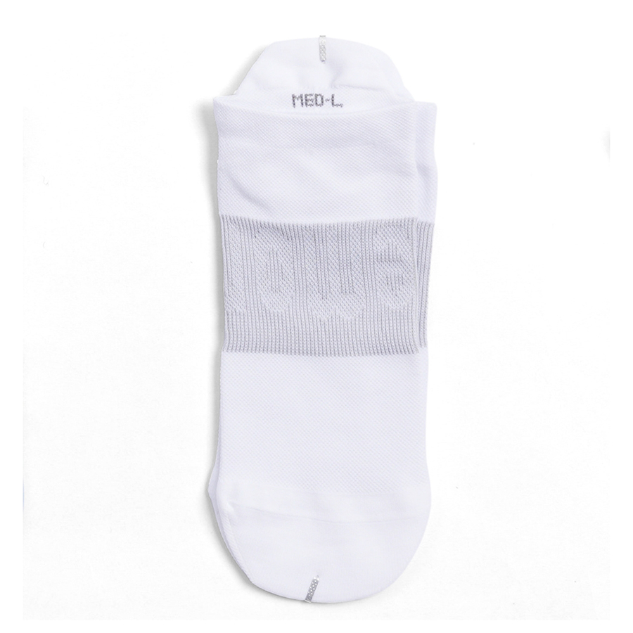 Tất Lululemon Unisex Power Stride Tab Medium Low Socks - White/Grey Freesize Màu Trắng Xám - Duy Hoang