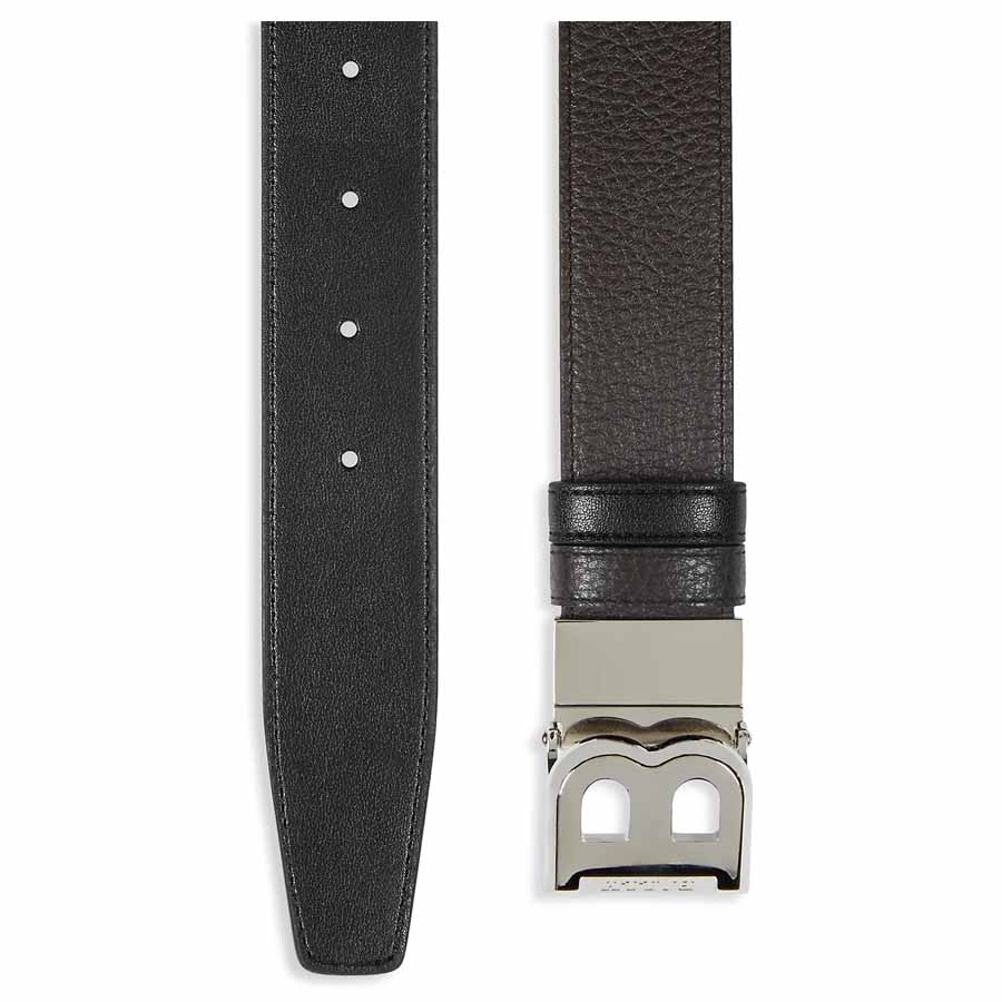 Thắt Lưng Bally B-Buckle Leather Belt Màu Đen - Duy Hoang