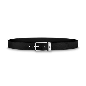 Thắt Lưng Nam Louis Vuitton LV Men's Pont Neuf 35mm Taiga Leather M0000S Màu Đen Size 90 - Duy Hoang