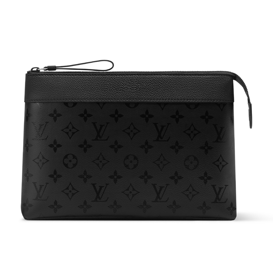 Túi Cầm Tay Nam Louis Vuitton LV Pochette Voyage Souple M26741 Màu Đen - Duy Hoang