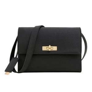 Túi Đeo Chéo Nữ Charles & Keith CNK Chance Turn-Lock Crossbody Bag CK2-80782713 Black Màu Đen - Duy Hoang