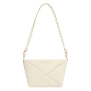 Túi Đeo Chéo Nữ Charles & Keith CNK Midori Geometric Crossbody Bag CK2-80782276 Cream Màu Trắng Kem - Duy Hoang