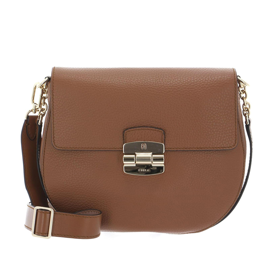 Túi Đeo Chéo Nữ Furla Club 2 Mini Crossbody Cognac H Màu Nâu - Duy Hoang