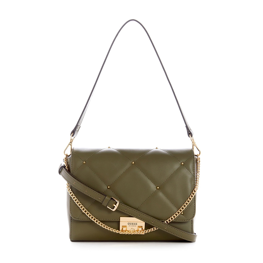 Túi Đeo Chéo Nữ Guess Elijah Crossbody Green Màu Xanh - Duy Hoang