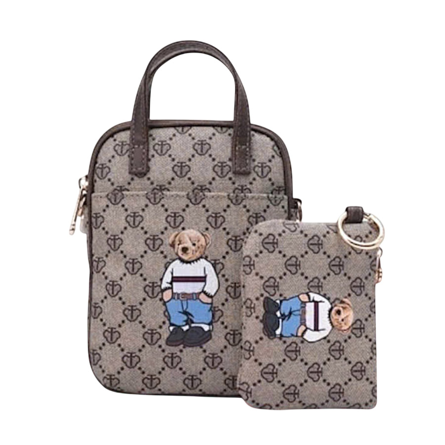 Túi Đeo Chéo Nữ Guoo Bear GU1099-14090 Màu Xám - Duy Hoang