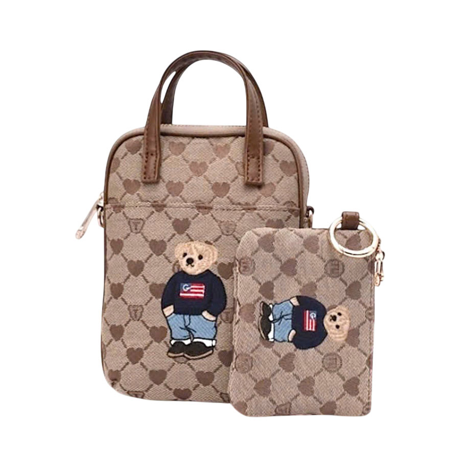 Túi Đeo Chéo Nữ Guoo Bear GU1100-18120 Màu Nâu - Duy Hoang