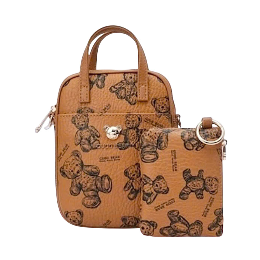 Túi Đeo Chéo Nữ Guoo Bear GU1101-3920 Màu Nâu - Duy Hoang