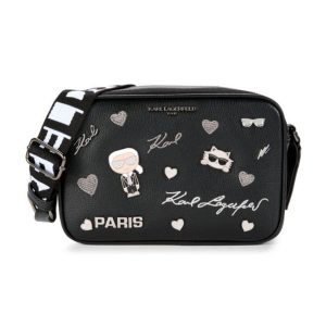 Túi Đeo Chéo Nữ Karl Lagerfeld Pins Camera Crossbody Màu Đen - Duy Hoang
