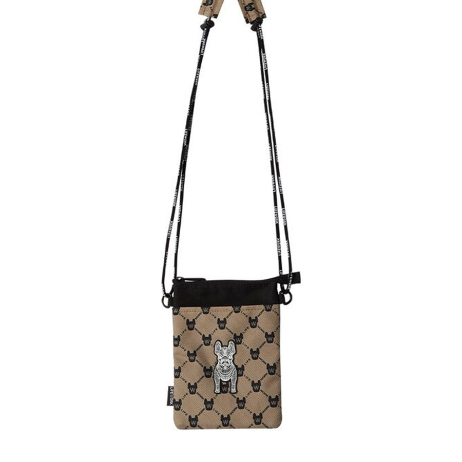 Túi Đeo Chéo Unisex Lifework Radog Flat Phone Bag Pattern LW235BG404 Màu Be - Duy Hoang