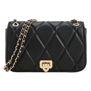 Túi Đeo Vai Nữ Charles & Keith Arwen Diamond Quilt Shoulder Bag CK2-20671747_BLACK Màu Đen - Duy Hoang