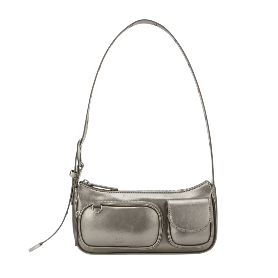 Túi Đeo Vai Nữ Find Kapoor Belty Pocket Bag 25 - Chrome Shoulder Bag Màu Xám Trắng - Duy Hoang