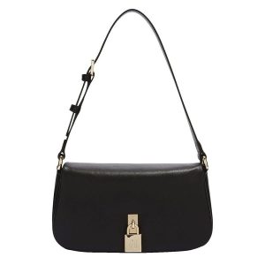 Túi Đeo Vai Nữ Furla Artemis Model Small Leather Shoulder Bag in Black Màu Đen - Duy Hoang