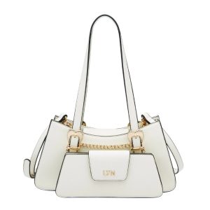 Túi Đeo Vai Nữ Lyn Safari Shoulder Bag L26CBWA102 Off-White Màu Trắng - Duy Hoang